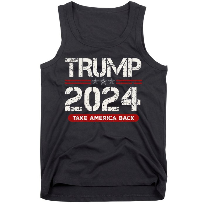 Donald Trump 2024 Take America Back Election Tank Top