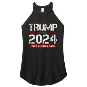 Donald Trump 2024 Take America Back Election Women's Perfect Tri Rocker Tank