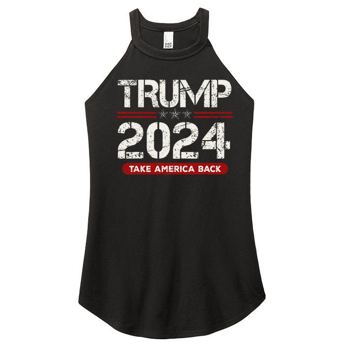 Donald Trump 2024 Take America Back Election Women's Perfect Tri Rocker Tank