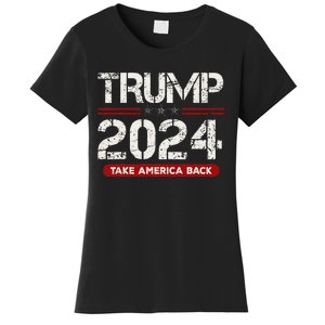 Donald Trump 2024 Take America Back Election Women's T-Shirt