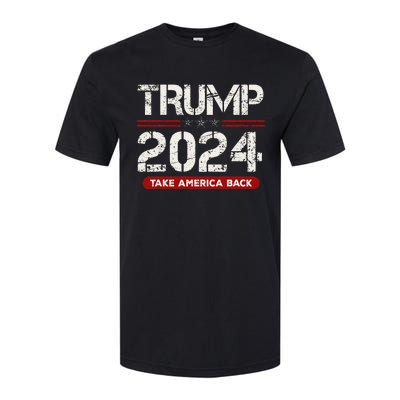 Donald Trump 2024 Take America Back Election Softstyle CVC T-Shirt