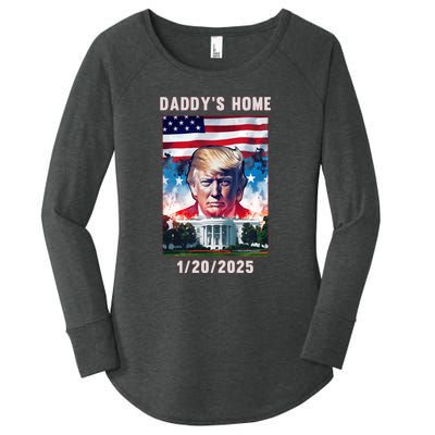 Donald Trump 2024 Daddys Home Women's Perfect Tri Tunic Long Sleeve Shirt