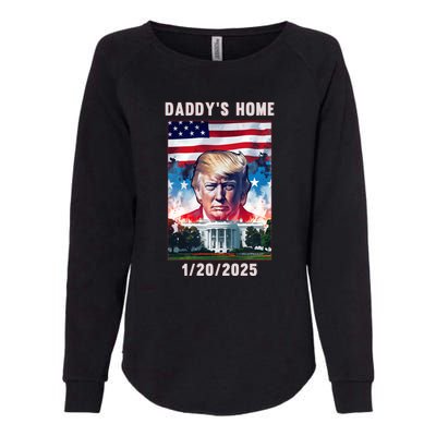 Donald Trump 2024 Daddys Home Womens California Wash Sweatshirt