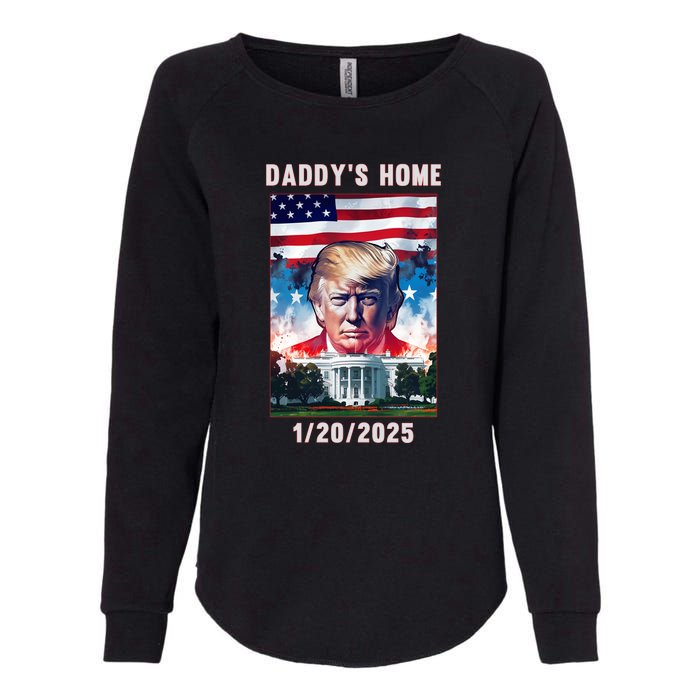 Donald Trump 2024 Daddys Home Womens California Wash Sweatshirt