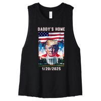 Donald Trump 2024 Daddys Home Women's Racerback Cropped Tank