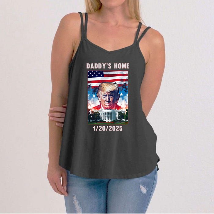 Donald Trump 2024 Daddys Home Women's Strappy Tank