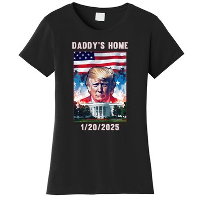 Donald Trump 2024 Daddys Home Women's T-Shirt