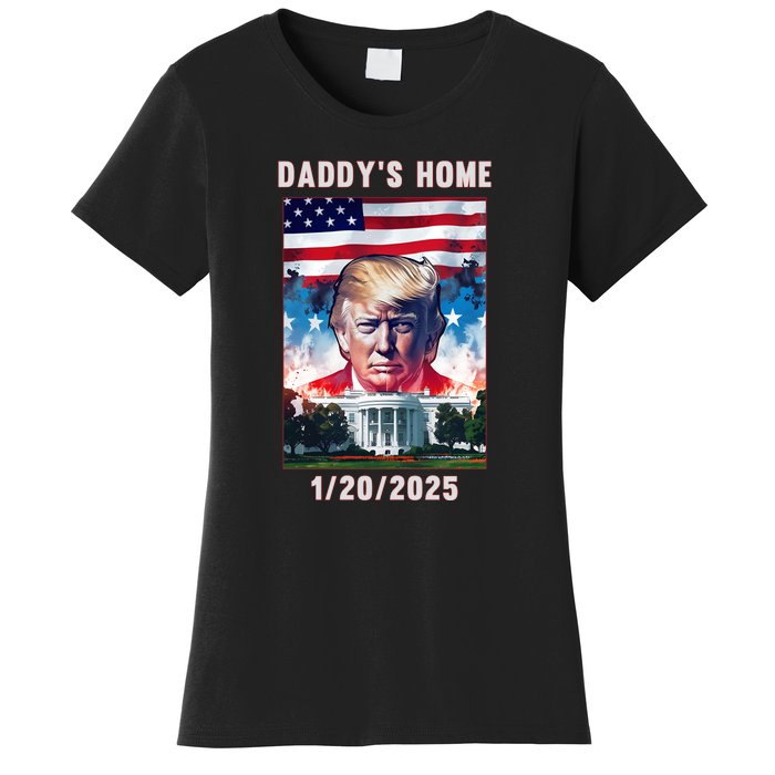 Donald Trump 2024 Daddys Home Women's T-Shirt