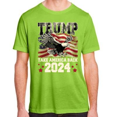 Donald Trump 2024 Take America Back Usa United States Adult ChromaSoft Performance T-Shirt