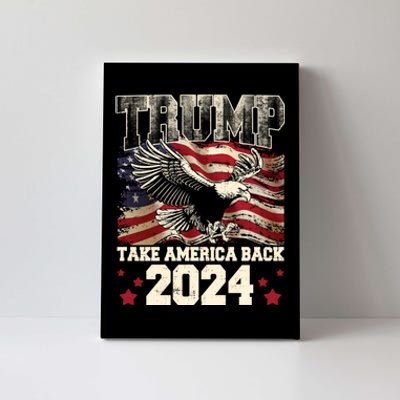 Donald Trump 2024 Take America Back Usa United States Canvas