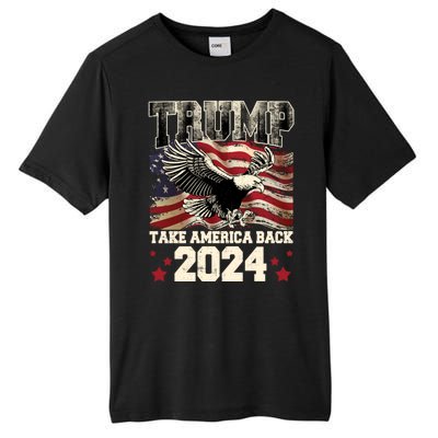 Donald Trump 2024 Take America Back Usa United States Tall Fusion ChromaSoft Performance T-Shirt