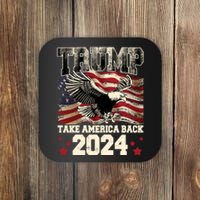 Donald Trump 2024 Take America Back Usa United States Coaster