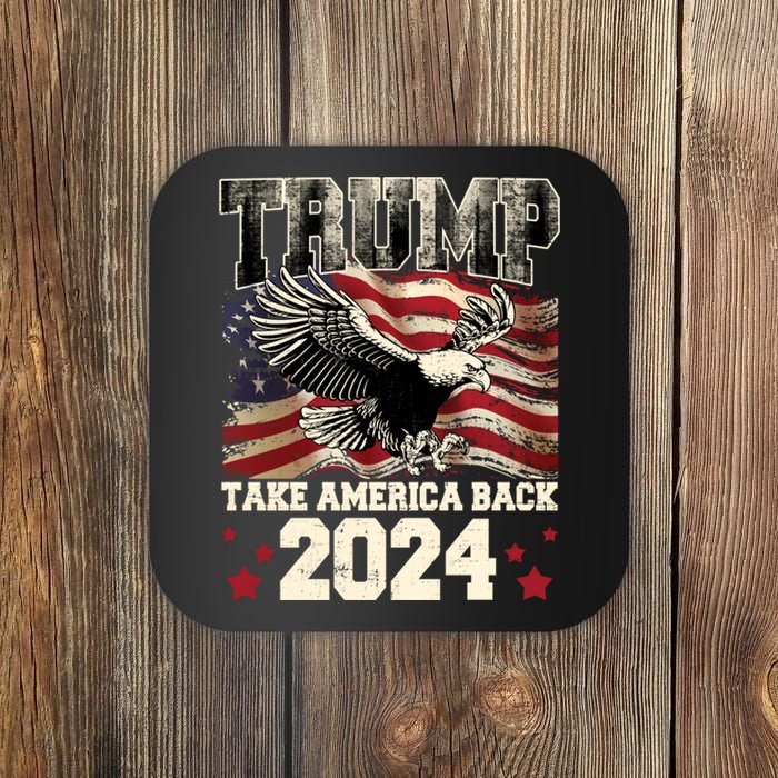 Donald Trump 2024 Take America Back Usa United States Coaster