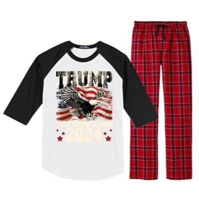 Donald Trump 2024 Take America Back Usa United States Raglan Sleeve Pajama Set