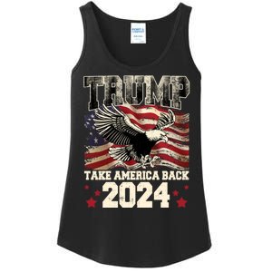 Donald Trump 2024 Take America Back Usa United States Ladies Essential Tank