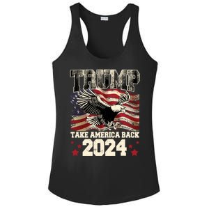 Donald Trump 2024 Take America Back Usa United States Ladies PosiCharge Competitor Racerback Tank