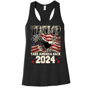 Donald Trump 2024 Take America Back Usa United States Women's Racerback Tank