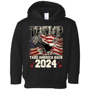 Donald Trump 2024 Take America Back Usa United States Toddler Hoodie