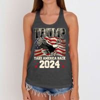 Donald Trump 2024 Take America Back Usa United States Women's Knotted Racerback Tank