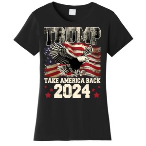 Donald Trump 2024 Take America Back Usa United States Women's T-Shirt