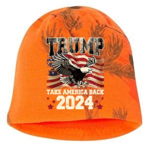 Donald Trump 2024 Take America Back Usa United States Kati - Camo Knit Beanie