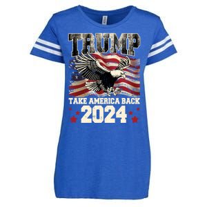 Donald Trump 2024 Take America Back Usa United States Enza Ladies Jersey Football T-Shirt