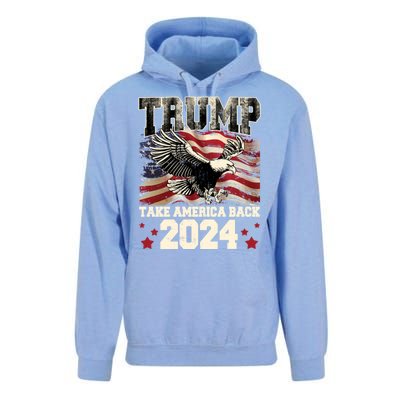 Donald Trump 2024 Take America Back Usa United States Unisex Surf Hoodie