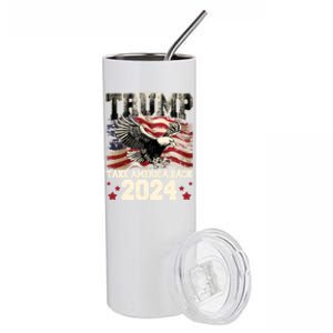 Donald Trump 2024 Take America Back Usa United States Stainless Steel Tumbler