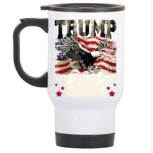 Donald Trump 2024 Take America Back Usa United States Stainless Steel Travel Mug