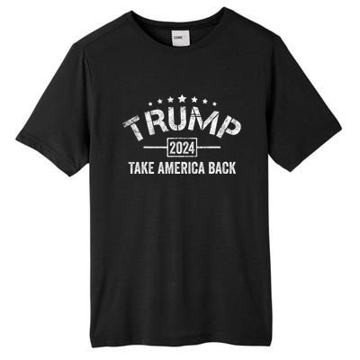 Donald Trump 2024 Take America Back 4th Of July Election Tall Fusion ChromaSoft Performance T-Shirt