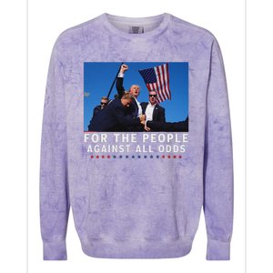 Donald Trump 2024 People Champion Colorblast Crewneck Sweatshirt