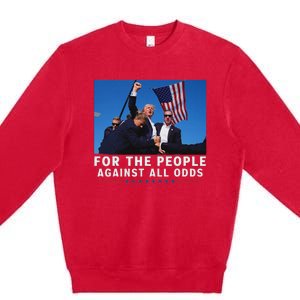 Donald Trump 2024 People Champion Premium Crewneck Sweatshirt