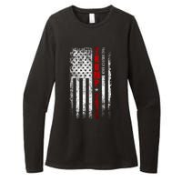 Donald Trump 2024 Take America Back American Flag Patriotic Womens CVC Long Sleeve Shirt