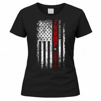 Donald Trump 2024 Take America Back American Flag Patriotic Women's T-Shirt