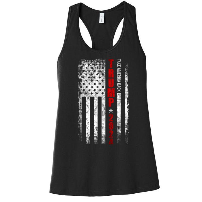 Donald Trump 2024 Take America Back Usa United States Women's Racerback Tank