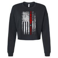 Donald Trump 2024 Take America Back Usa United States Cropped Pullover Crew