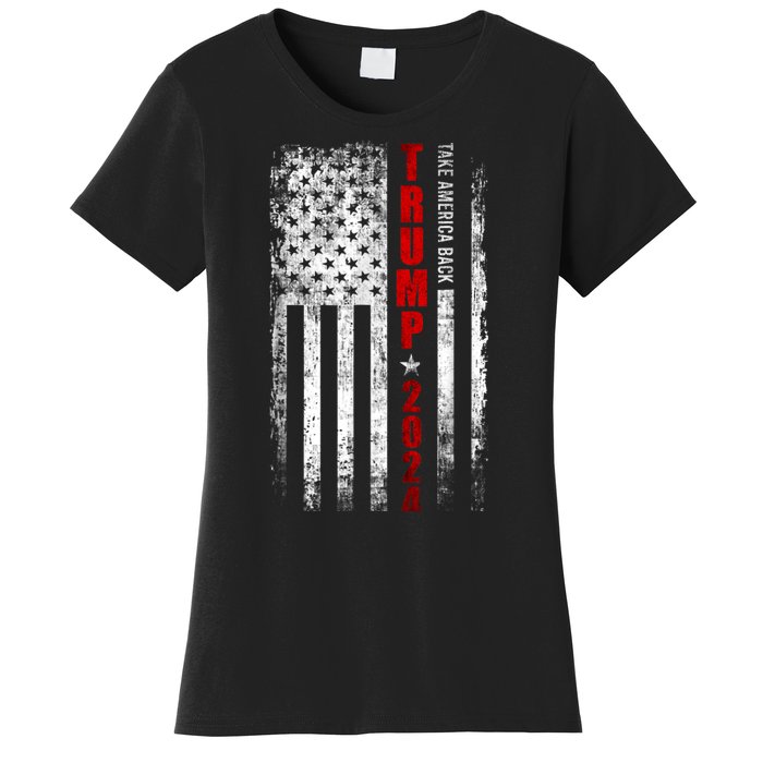 Donald Trump 2024 Take America Back Usa United States Women's T-Shirt