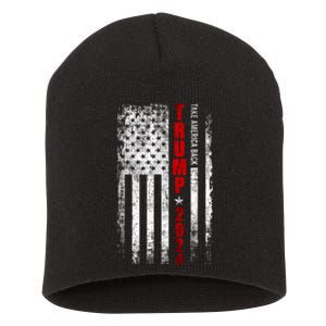 Donald Trump 2024 Take America Back Usa United States Short Acrylic Beanie