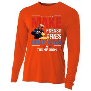 Donald Trump 2024 French Fry Make French Fries Great Again Cooling Performance Long Sleeve Crew