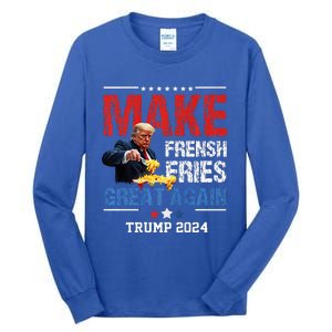 Donald Trump 2024 French Fry Make French Fries Great Again Tall Long Sleeve T-Shirt