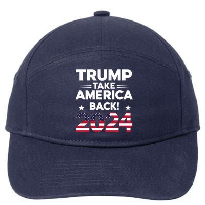 Donald Trump 2024 Take America Back The Return Gift 7-Panel Snapback Hat