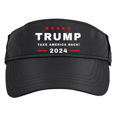 Trump 2024 Take America Back Election Adult Drive Performance Visor