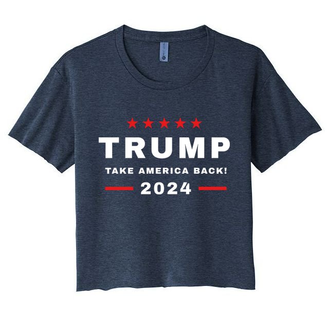 Trump 2024 Take America Back Election Crop Top