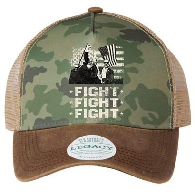 Donald Trump 2024 Fight Fight Fight Donald Trump Fist Pump Legacy Tie Dye Trucker Hat