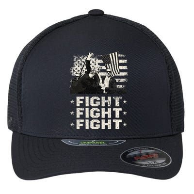 Donald Trump 2024 Fight Fight Fight Donald Trump Fist Pump Flexfit Unipanel Trucker Cap