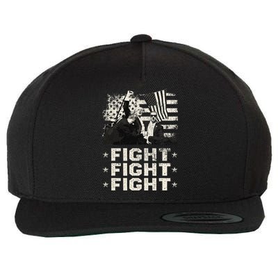 Donald Trump 2024 Fight Fight Fight Donald Trump Fist Pump Wool Snapback Cap