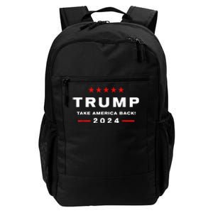 Donald Trump 2024 Take America Back Usa United States Daily Commute Backpack