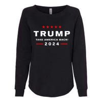 Donald Trump 2024 Take America Back Usa United States Womens California Wash Sweatshirt