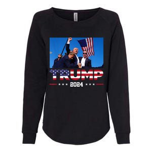 Donald Trump 2024 Survived Shot At Election Rall Womens California Wash Sweatshirt