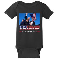 Donald Trump 2024 Survived Shot At Election Rall Baby Bodysuit